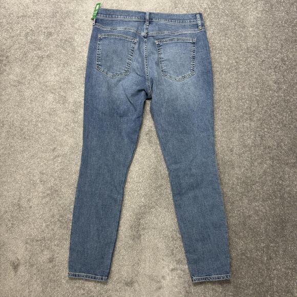 Gap Jeans Womens 12 31 Blue True Skinny Mid Rise High Stretch Denim Pants NWT - Picture 10 of 12